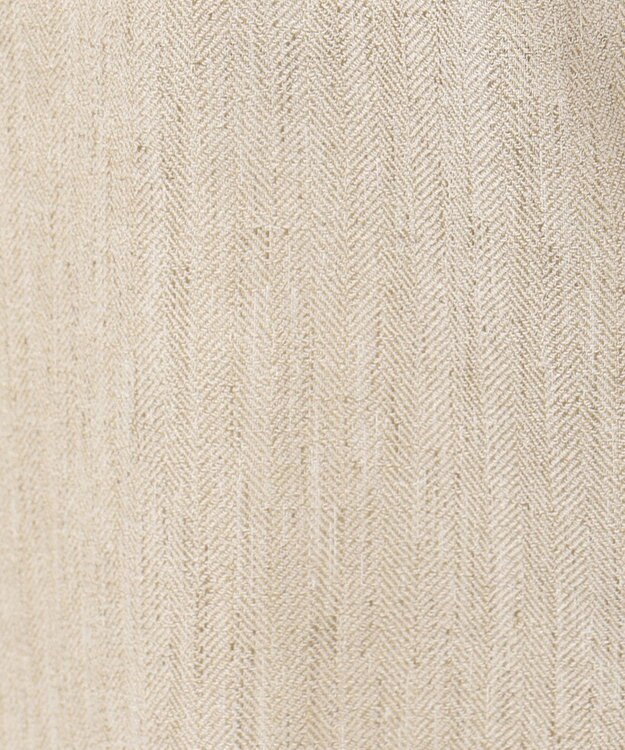 JOSEPH ABBOUD 【NEW BEDFORD】ドレープへリンボン パンツ ベージュ系