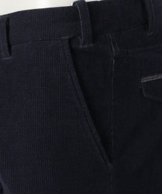 JOSEPH ABBOUD 【生地もウエストも伸び伸び！】2ウェイストレッチコール パンツ ネイビー系