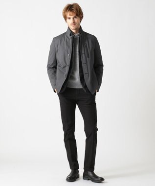 JOSEPH ABBOUD 【生地もウエストも伸び伸び！】2ウェイストレッチコール パンツ ブラック系