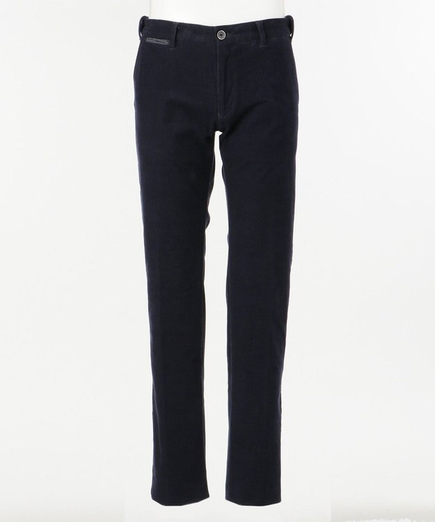 JOSEPH ABBOUD 【生地もウエストも伸び伸び！】2ウェイストレッチコール パンツ ネイビー系