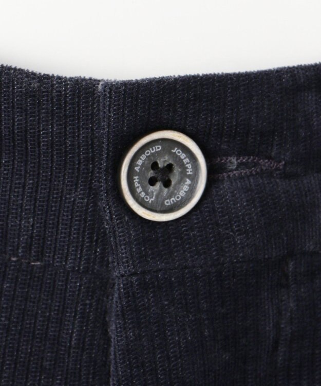 JOSEPH ABBOUD 【生地もウエストも伸び伸び！】2ウェイストレッチコール パンツ ネイビー系