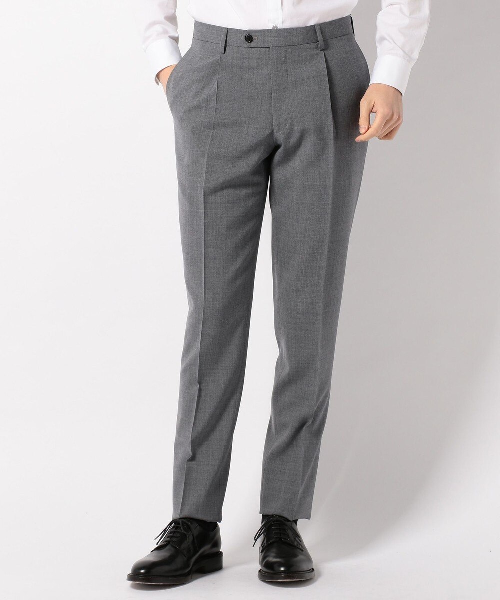 【オンワード】 J.PRESS MEN>パンツ 【洗える】ウォッシャブル ストレッチ ワンタック スラックス ライトグレー 79 メンズ 【送料無料】