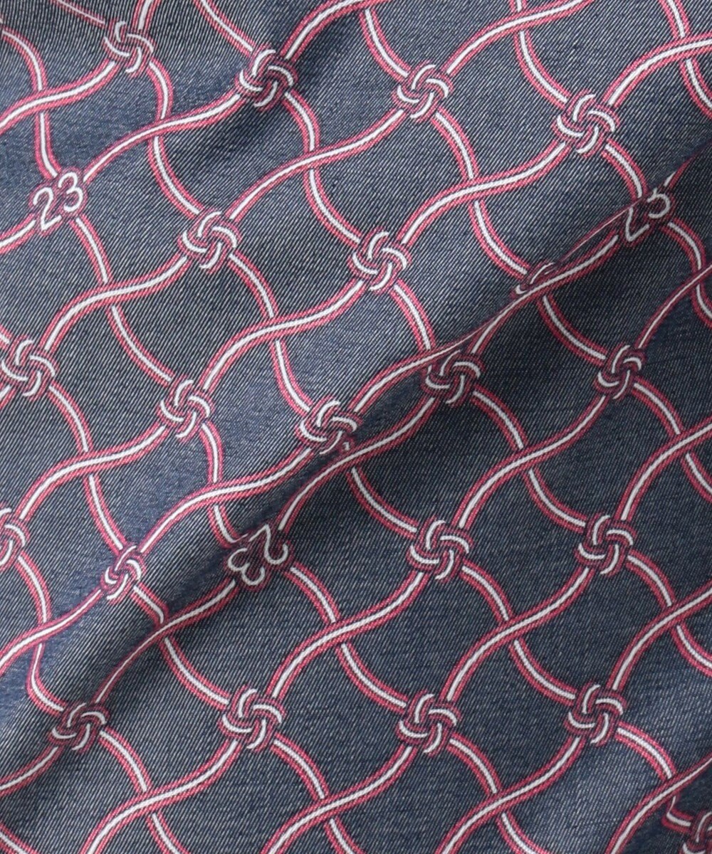 23区GOLF 【WOMEN】【ストレッチ】水引モチーフプリント ギャバ パンツ 