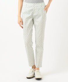 23区GOLF 【WOMEN】【ストレッチ】水引モチーフプリント ギャバ パンツ