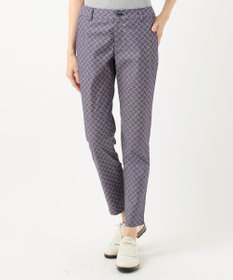 23区GOLF 【WOMEN】【ストレッチ】水引モチーフプリント ギャバ パンツ
