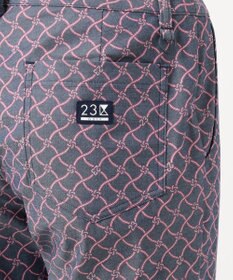 23区GOLF 【WOMEN】【ストレッチ】水引モチーフプリント ギャバ パンツ