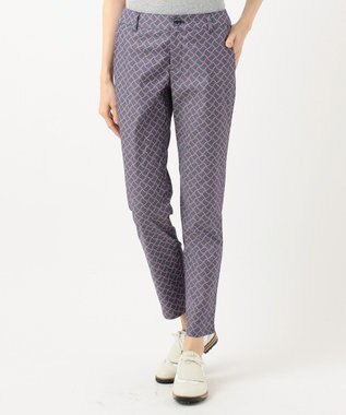 23区GOLF 【WOMEN】【ストレッチ】水引モチーフプリント ギャバ パンツ ネイビー系5