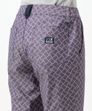 23区GOLF 【WOMEN】【ストレッチ】水引モチーフプリント ギャバ パンツ ネイビー系5
