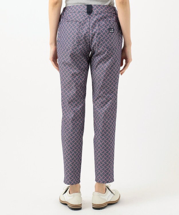 23区GOLF 【WOMEN】【ストレッチ】水引モチーフプリント ギャバ パンツ ネイビー系5