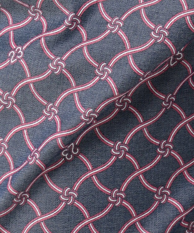 23区GOLF 【WOMEN】【ストレッチ】水引モチーフプリント ギャバ パンツ ネイビー系5