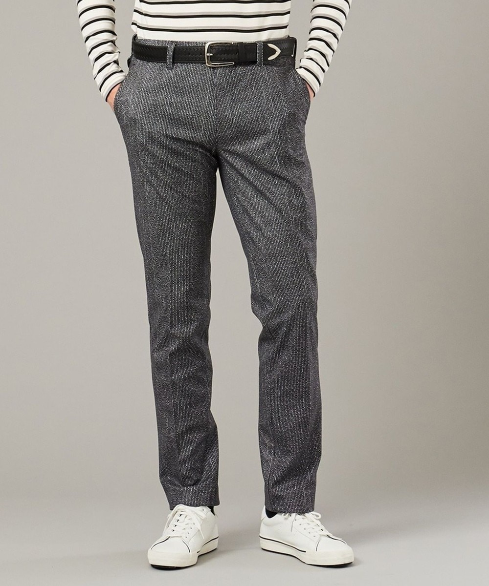 【オンワード】 23区GOLF>パンツ 【MEN】【ストレッチ】ミニへリンボン パンツ ネイビー 82 メンズ 【送料無料】