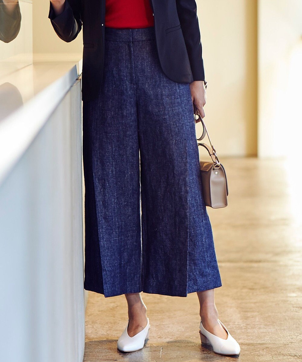 Classy 3月号掲載 Linen Denim ワイドパンツ Icb ファッション通販 公式通販 オンワード クローゼット