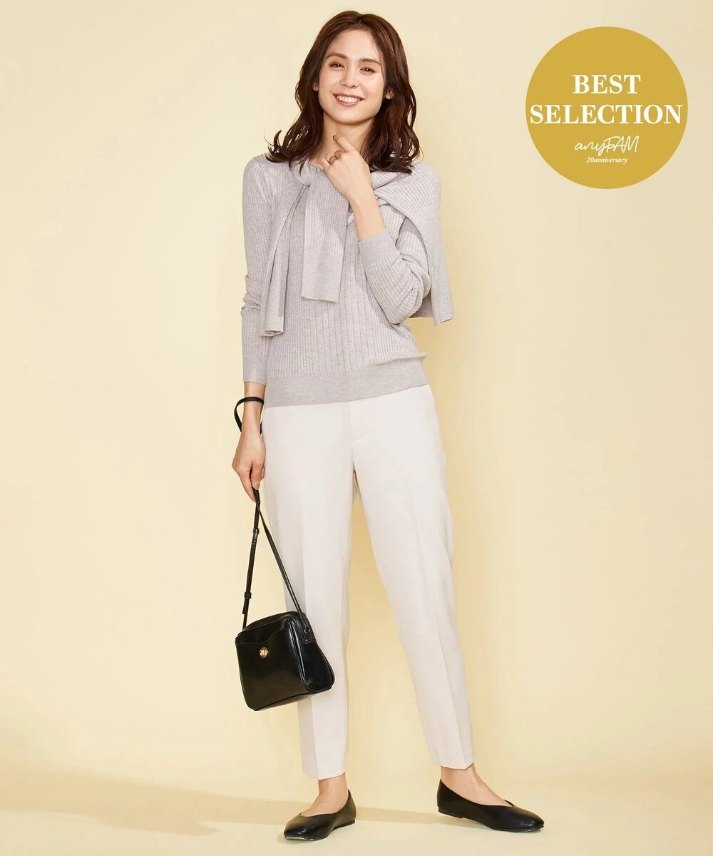 【オンワード】 any FAM>パンツ 【SECRET WARM】T/Rピーチストレッチ テーパードパンツ ダークブラウン 3 レディース 【送料無料】