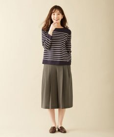 J.PRESS LADIES 【洗える】リラクシオンツイル キュロットパンツ