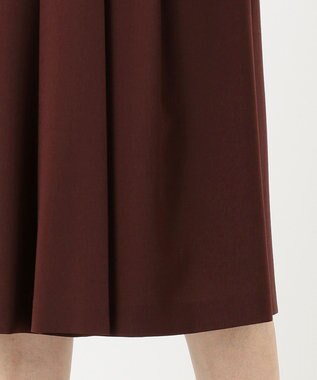 J.PRESS LADIES 【洗える】リラクシオンツイル キュロットパンツ ワイン系