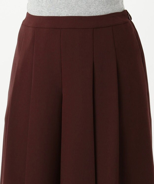 J.PRESS LADIES 【洗える】リラクシオンツイル キュロットパンツ ワイン系