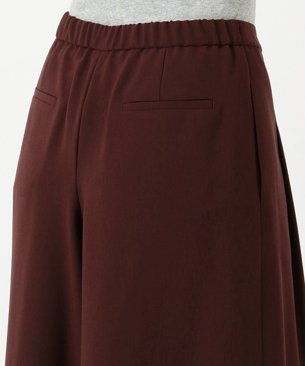 J.PRESS LADIES 【洗える】リラクシオンツイル キュロットパンツ ワイン系