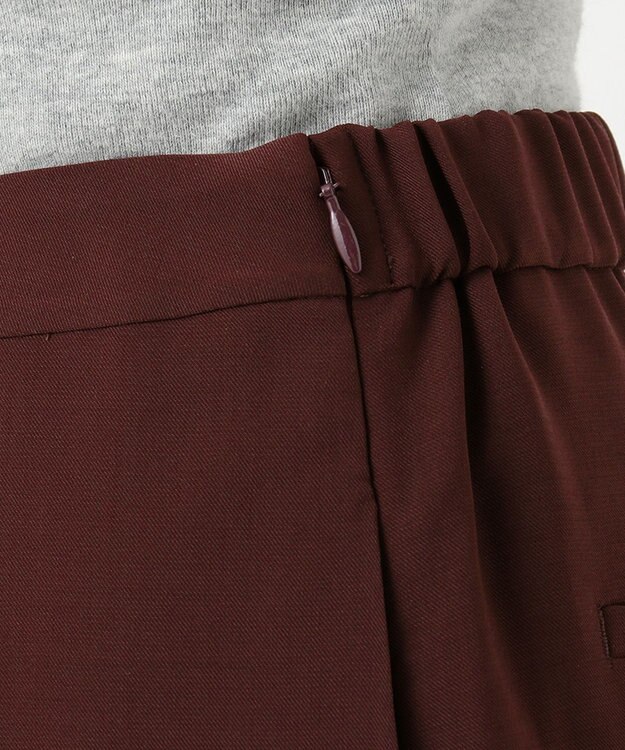 J.PRESS LADIES 【洗える】リラクシオンツイル キュロットパンツ ワイン系