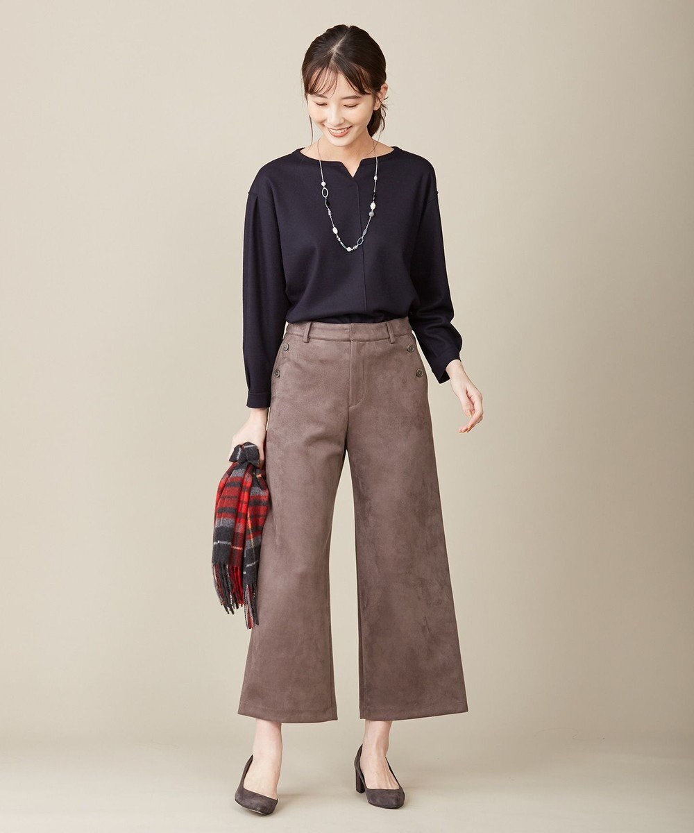 洗える スウェードダンボール ワイドパンツ J Press Ladiesファッション通販 公式通販 オンワード クローゼット
