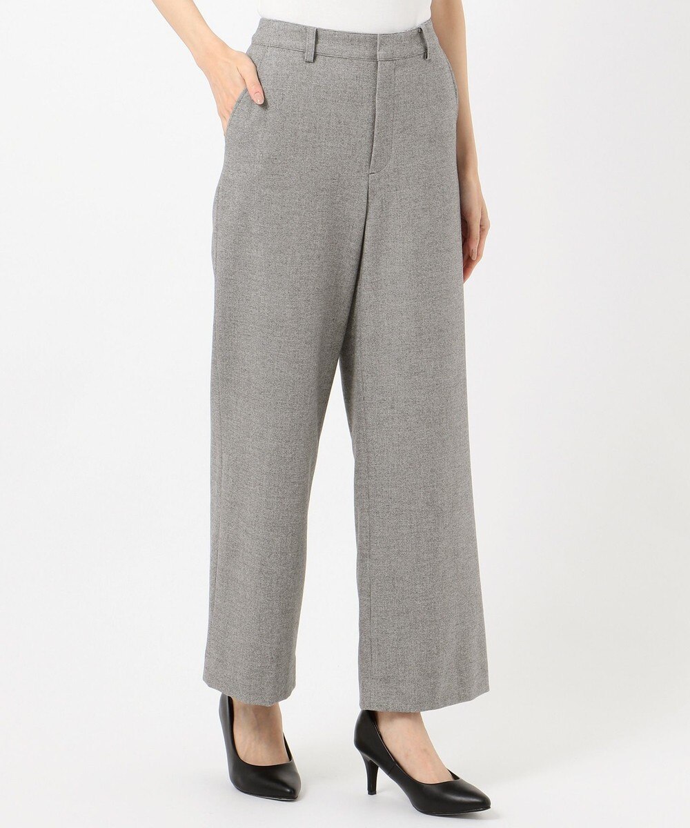 【オンワード】 J.PRESS LADIES>パンツ 【洗える】チェルビック ワイドパンツ ライトグレー 9 レディース 【送料無料】