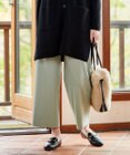 J.PRESS LADIES 【洗える】40／2NEWESTバックピーチ  セミワイドパンツ