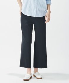 J.PRESS LADIES 【洗える】40／2NEWESTバックピーチ  セミワイドパンツ