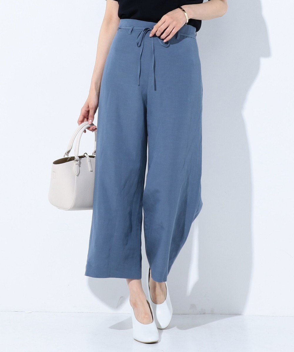 洗える】モダールリネンタンブラー ワイドパンツ / J.PRESS  