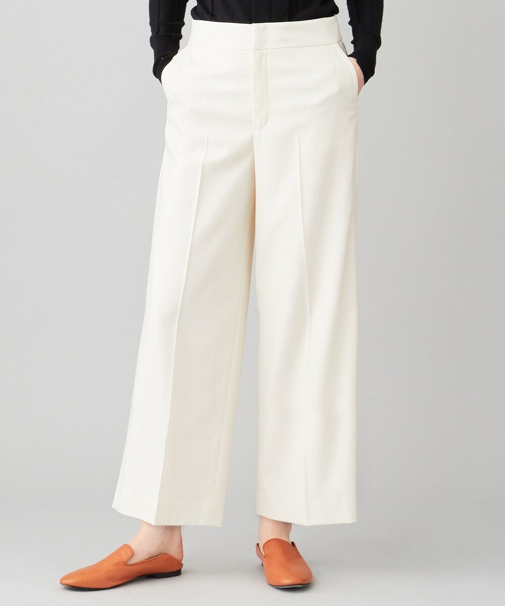 【オンワード】 JOSEPH>パンツ サキソニーストレッチ / ワイドパンツ ワイン 34 レディース 【送料無料】