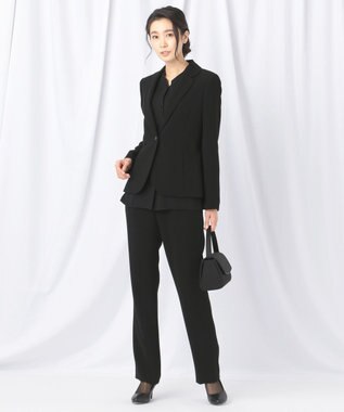 自由区 FORMAL 【セットアップ対応】NOIE15平二重 パンツ ブラック系