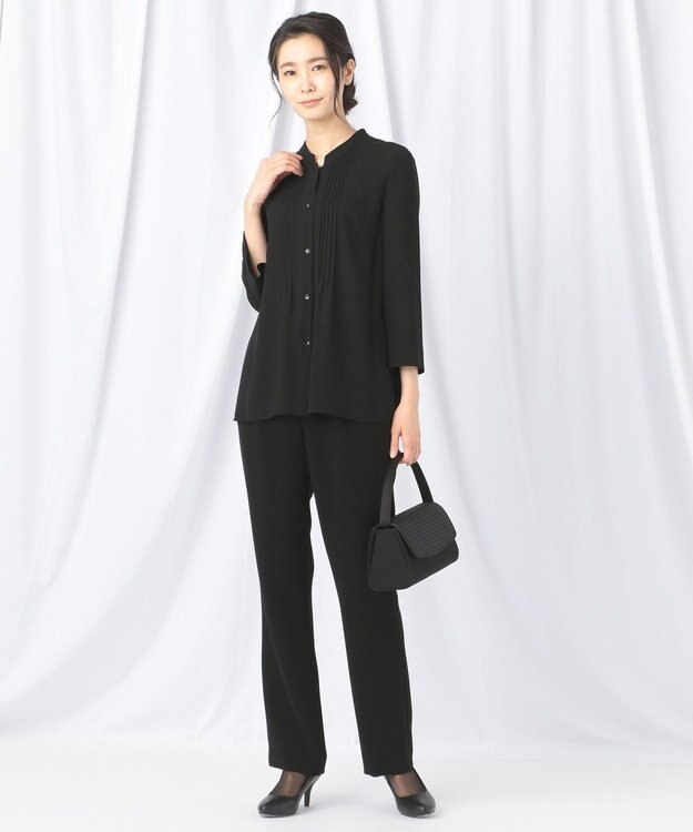 自由区 FORMAL 【セットアップ対応】NOIE15平二重 パンツ ブラック系