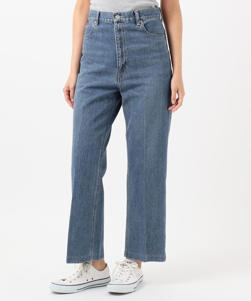 【オンワード】 SHARE PARK LADIES>パンツ 〈SERGE〉デニム スタプレフレア/NATURALUSE サックスブルー 1 レディース 【送料無料】