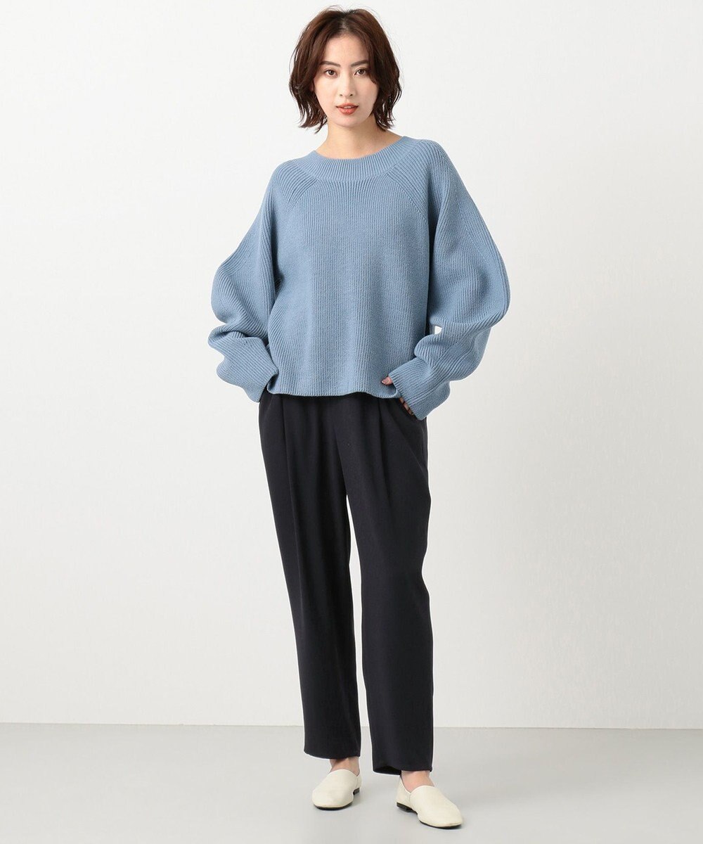 #Newans 【洗える】ジョーゼットテーパードパンツ 