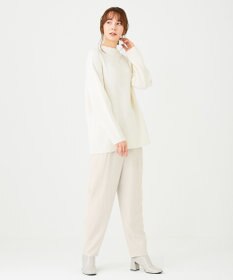 #Newans 【洗える】ジョーゼットテーパードパンツ