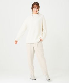 #Newans 【洗える】ジョーゼットテーパードパンツ