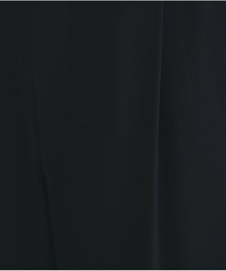 #Newans 【洗える】ジョーゼットテーパードパンツ ブラック系