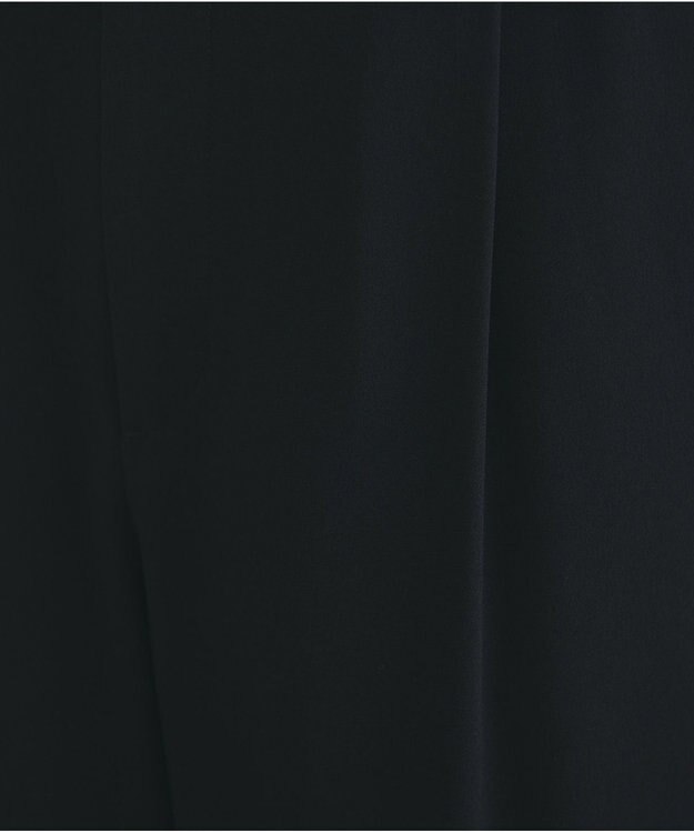 #Newans 【洗える】ジョーゼットテーパードパンツ ブラック系