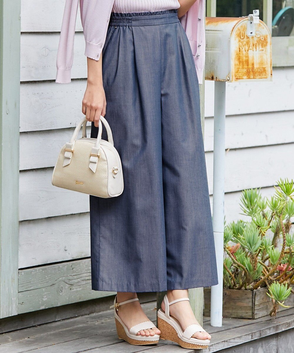 おうち時間に リネンタッチクロージングワイド パンツ Feroux ファッション通販 公式通販 オンワード クローゼット