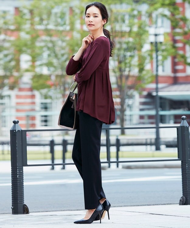 自由区 【Sサイズ有】360°FREE ウォッシャブル パンツ ブラック系