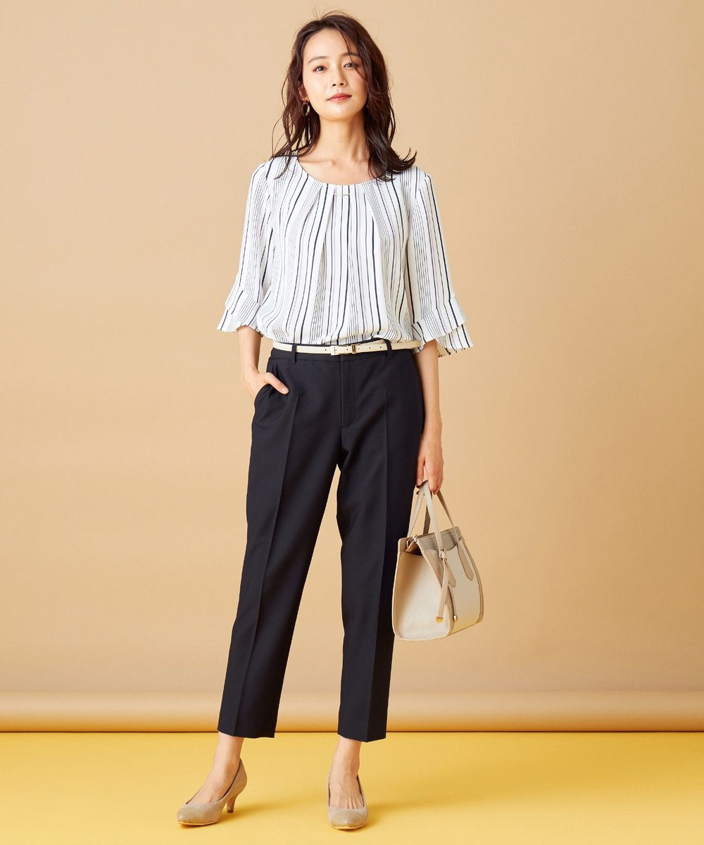 any SiS 2WAYレディ テーパードパンツ ネイビー