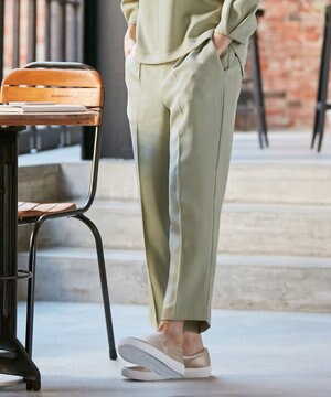 【洗える】ミディツイル パンツ