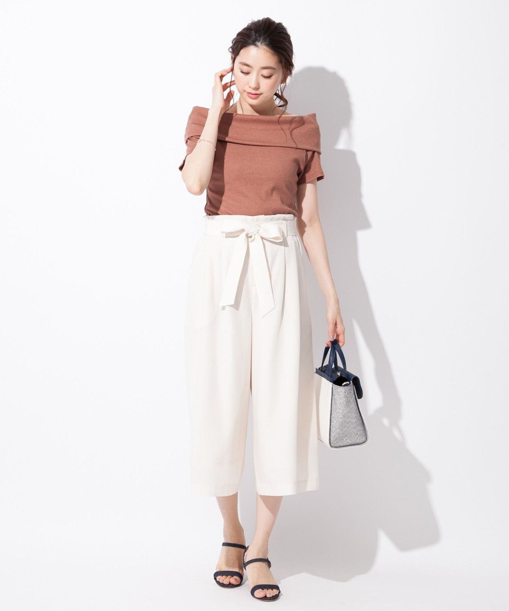 洗える リネンライクタック ガウチョパンツ Any Sisファッション通販 公式通販 オンワード クローゼット