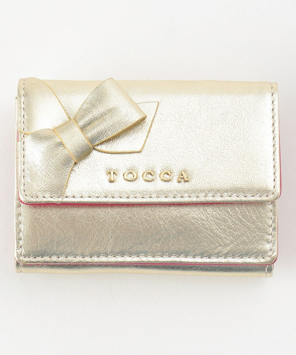 SPARKLE RIBBON TRIFOLD WALLET 三つ折り財布 / TOCCA | ファッション 