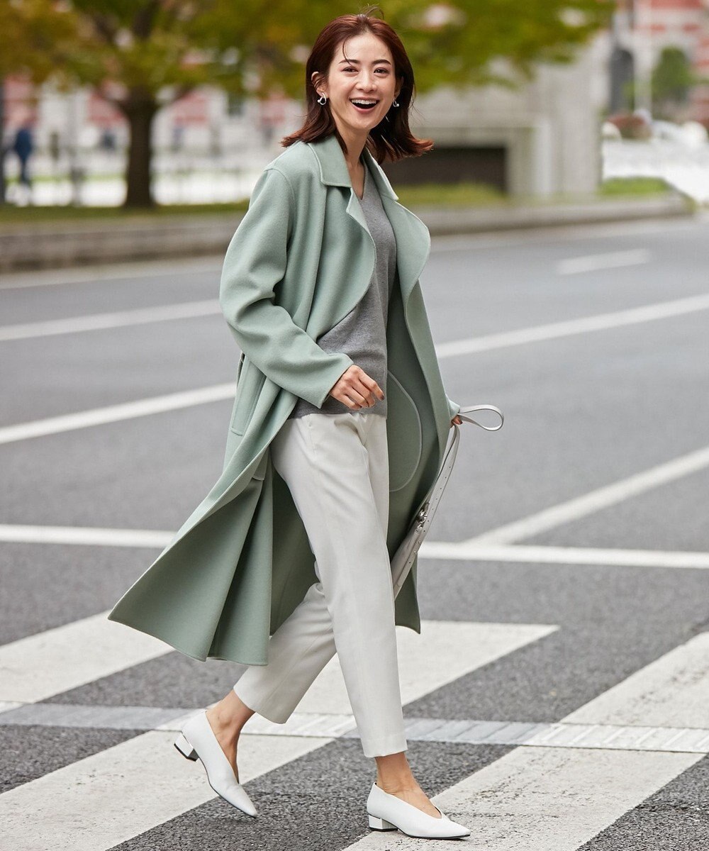 ICB L 【マガジン掲載】WoolRever ベルテッドコート(番号CJ25) 