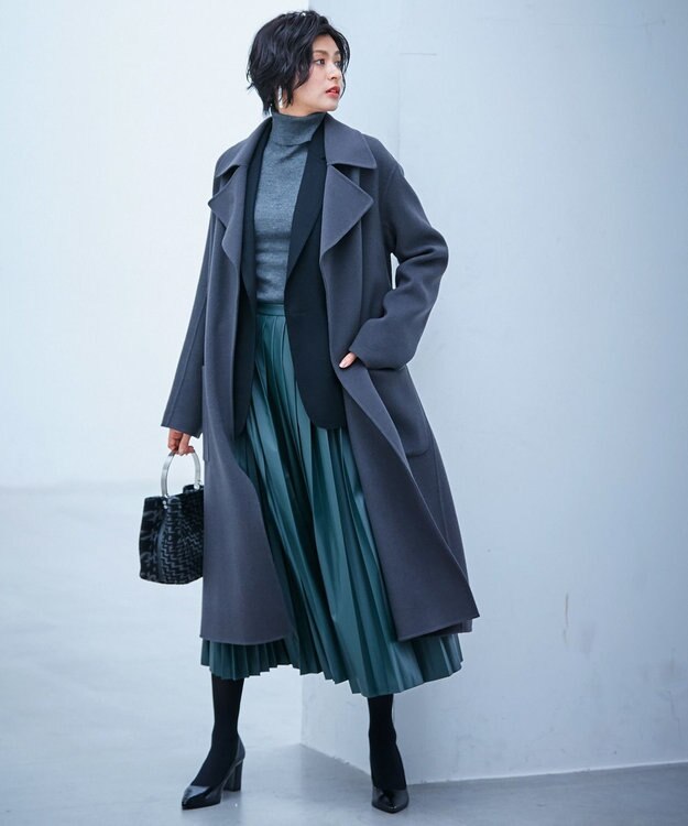 【mi-mollet掲載】Wool Rever トレンチ型コート / ICB | ファッション