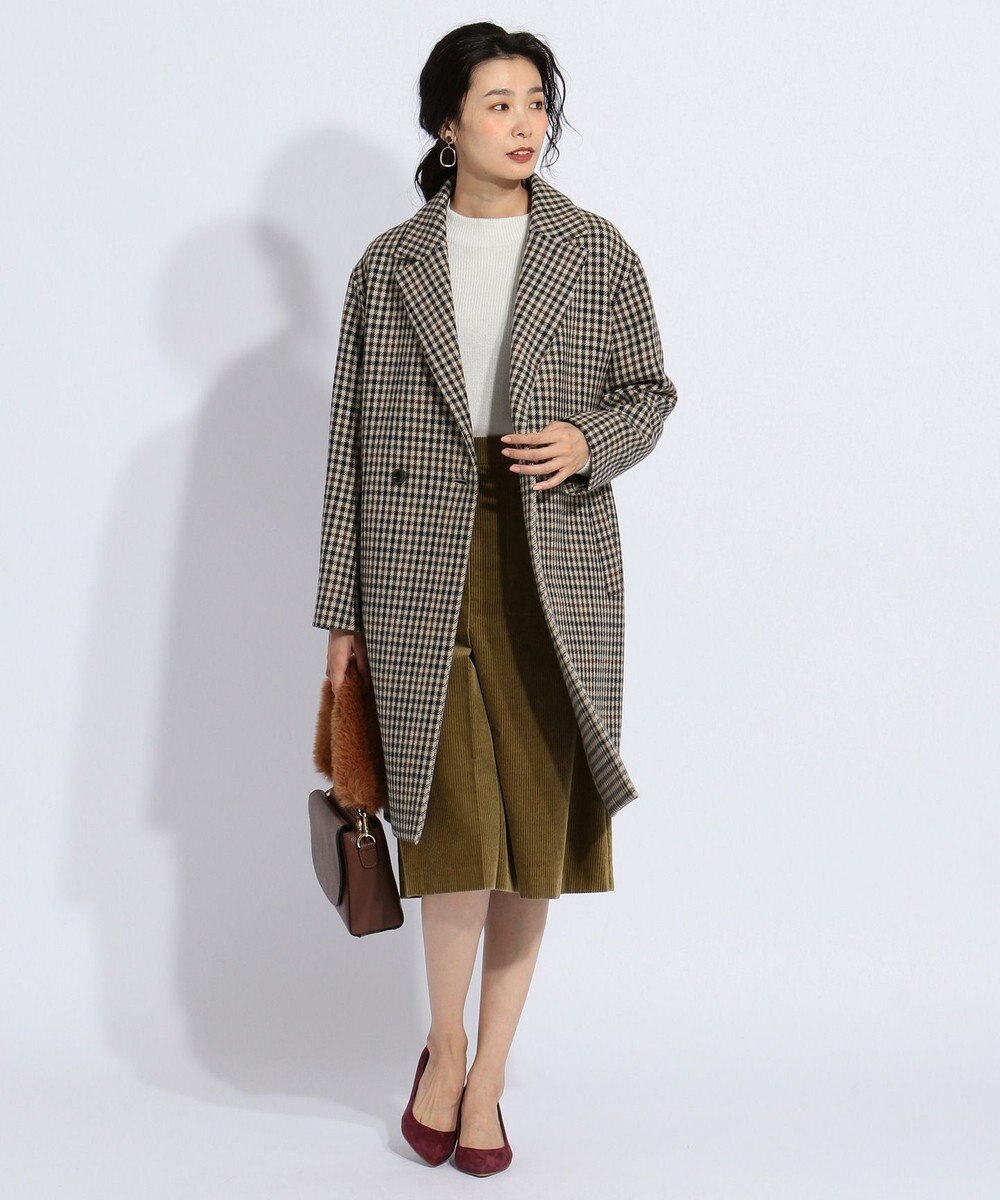 3 3綾ガンクラブチェック チェスターコート J Press Ladiesファッション通販 公式通販 オンワード クローゼット