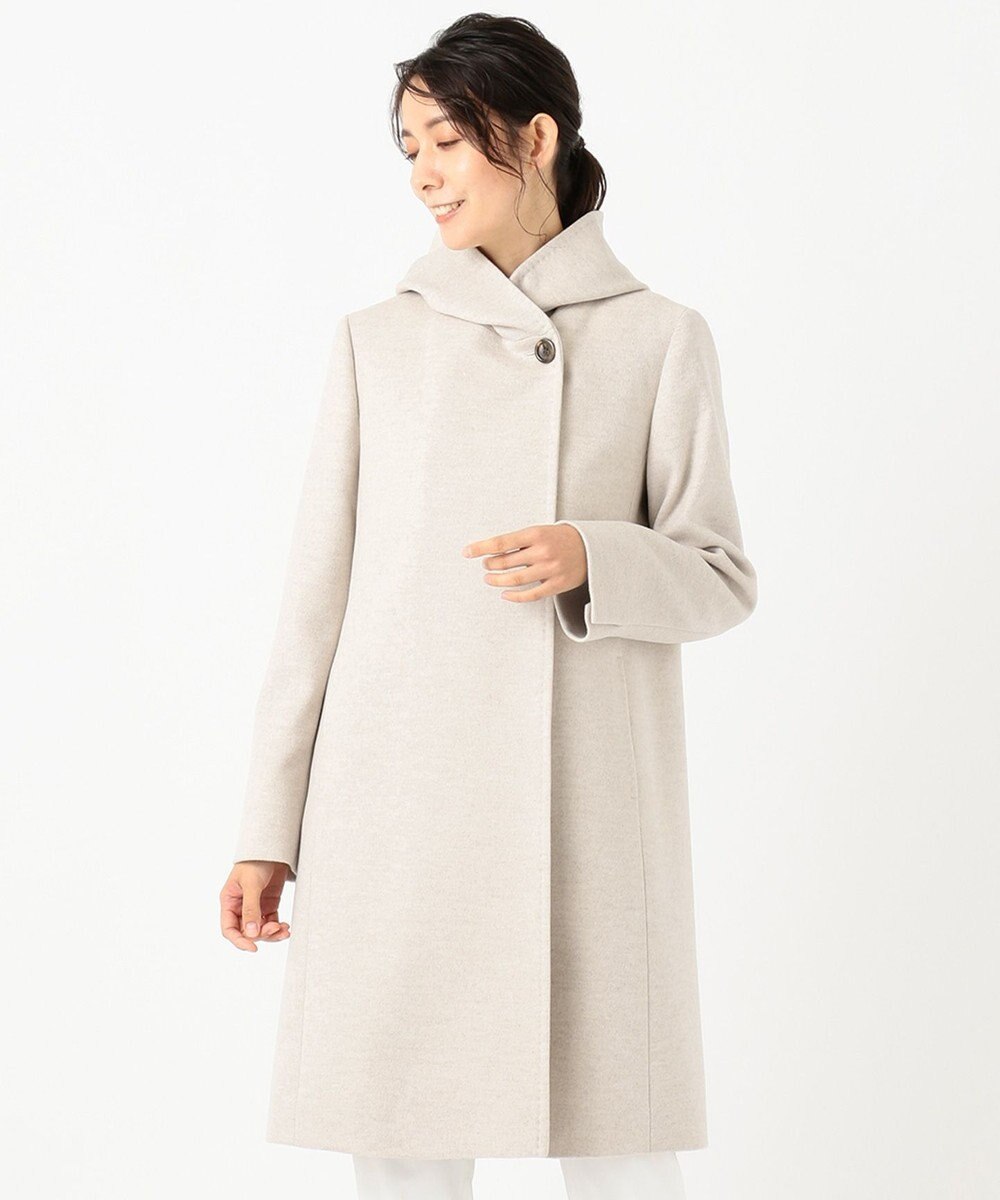 ウールアンゴラビーバー フーデッド コート 23区ファッション通販 公式通販 オンワード クローゼット