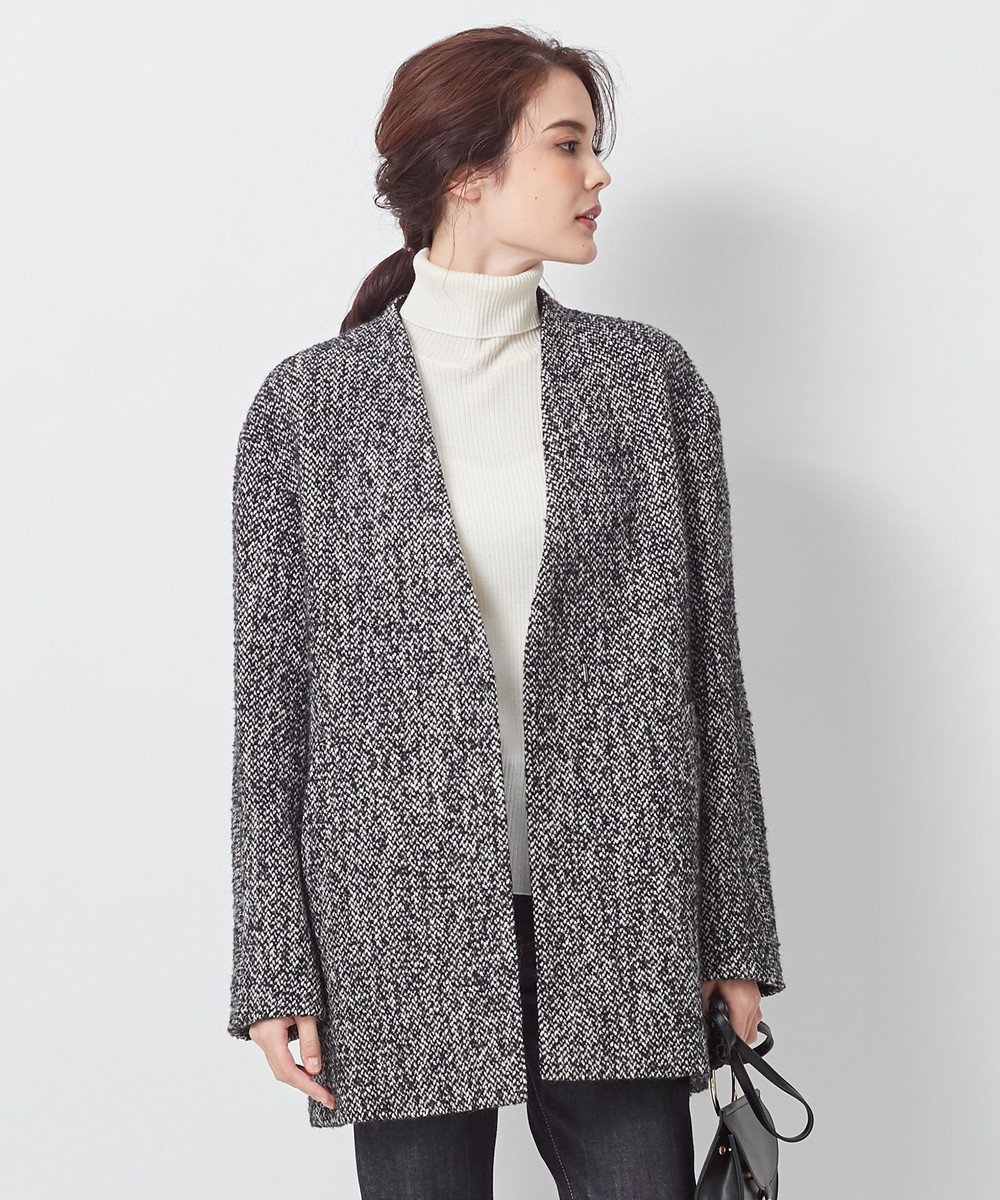 ウールツイード Vカラーコート 23区 L ファッション通販 公式通販 オンワード クローゼット