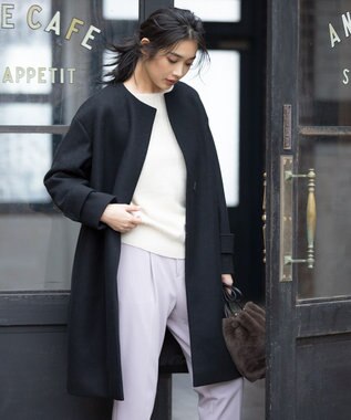 Oggi掲載 Pecolamb ソフトメルトン ノーカラーコート 組曲 ファッション通販 公式通販 オンワード クローゼット Oggi掲載 Pecolamb ソフトメルトン ノーカラーコート 組曲 ファッション通販 公式通販 オンワード クローゼット