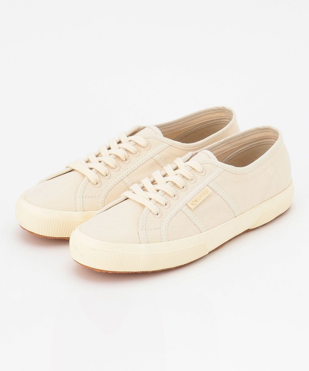 【オンワード】 自由区>シューズ 【SUPERGA】ORGANIC COTTON スニーカー アイボリー 36 レディース 【送料無料】