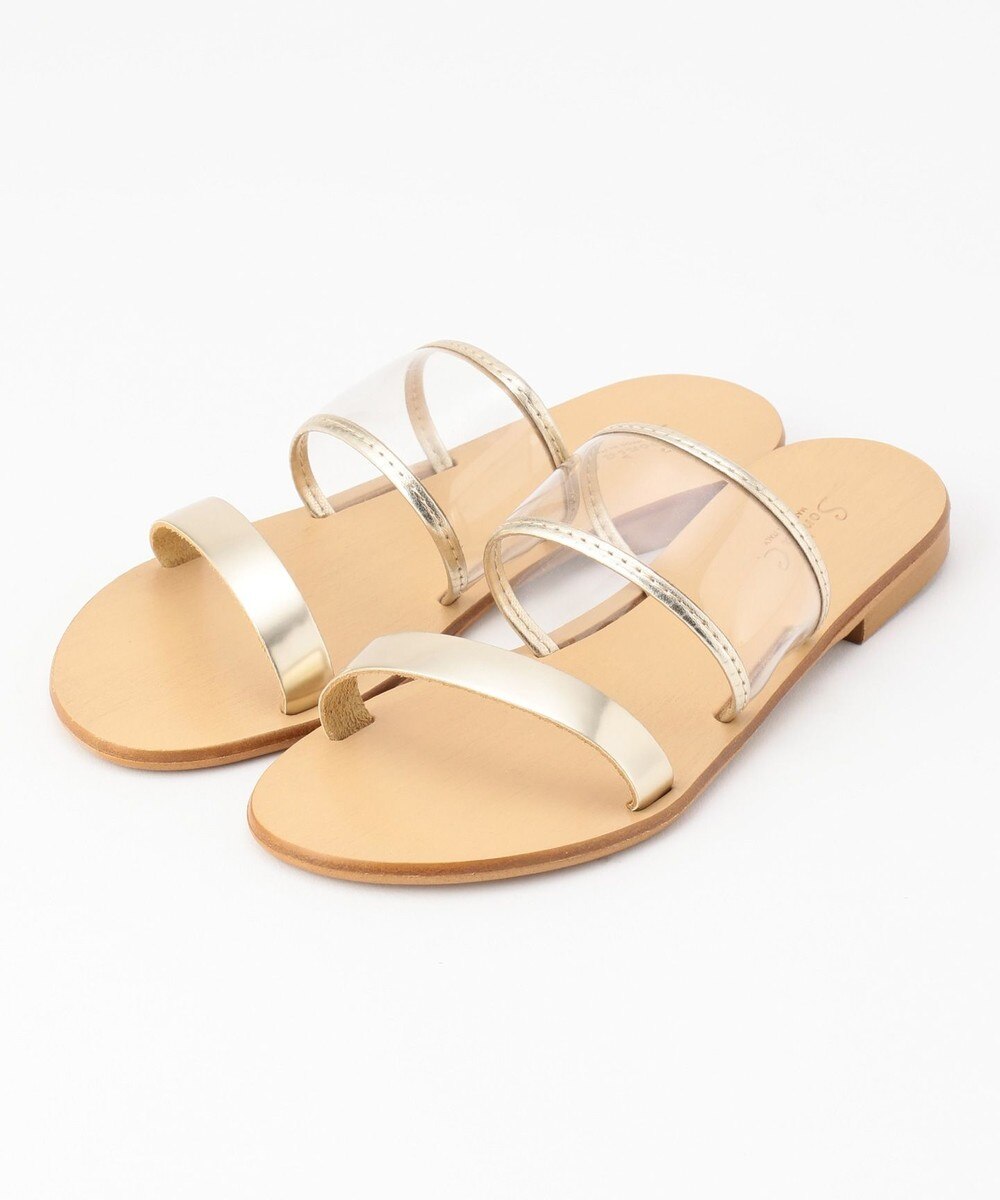 【オンワード】 自由区>シューズ 【Sonia C】フラットサンダル ベージュ 23 レディース 【送料無料】